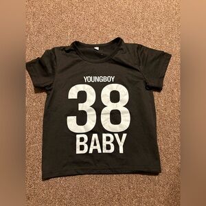 Kids Black Graphic NBA YoungBoy T-Shirt